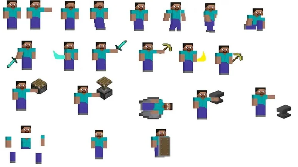 Steve Nhân Vật Biểu Tượng Gốc Của Game Minecraft 