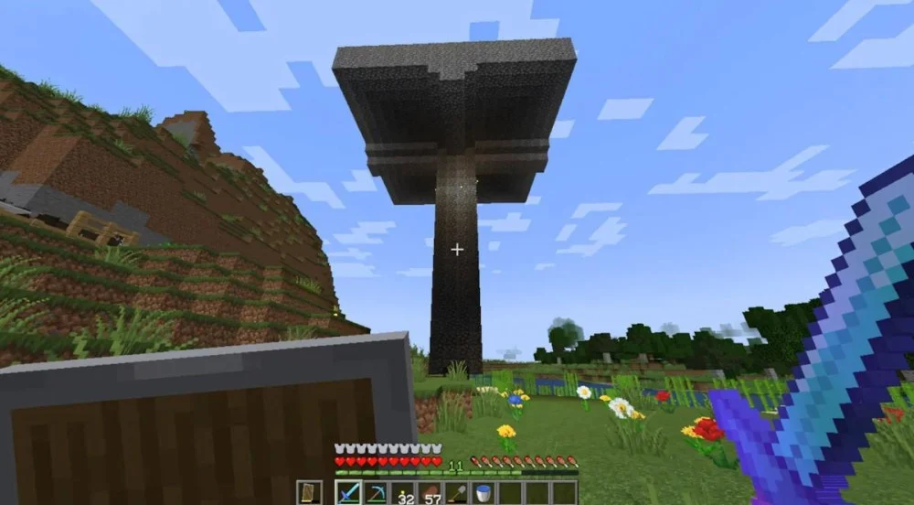 Xây tháp mob để farm EXP từ zombie skeleton và creeper ở bất kỳ đâu