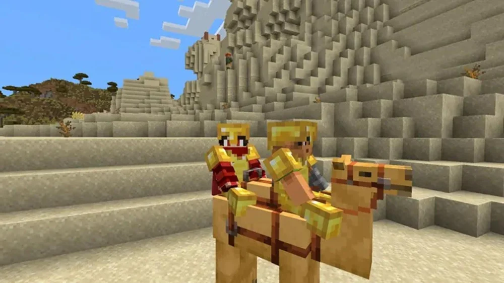 Tính năng chở hai người của Lạc đà trong Minecraft