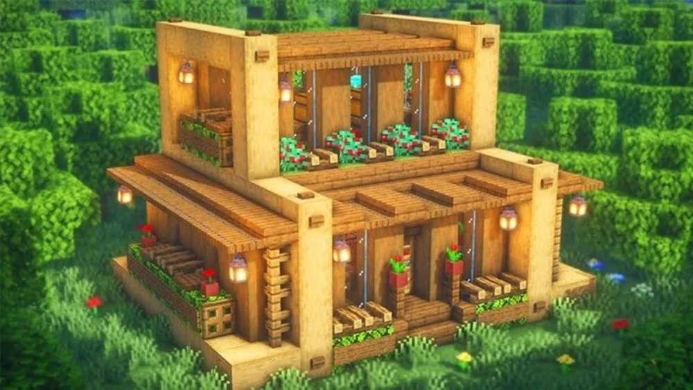 30+ Mẫu nhà Minecraft đẹp, hiện đại nhất