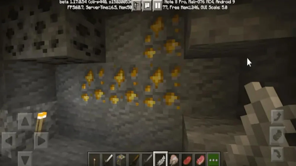 4. Cách chế tạo thanh kiếm vàng trong Minecraft