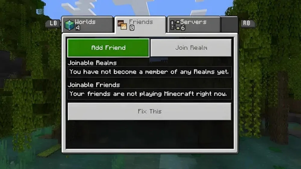 Cách Kết Bạn Minecraft PE Từ Menu Chính 