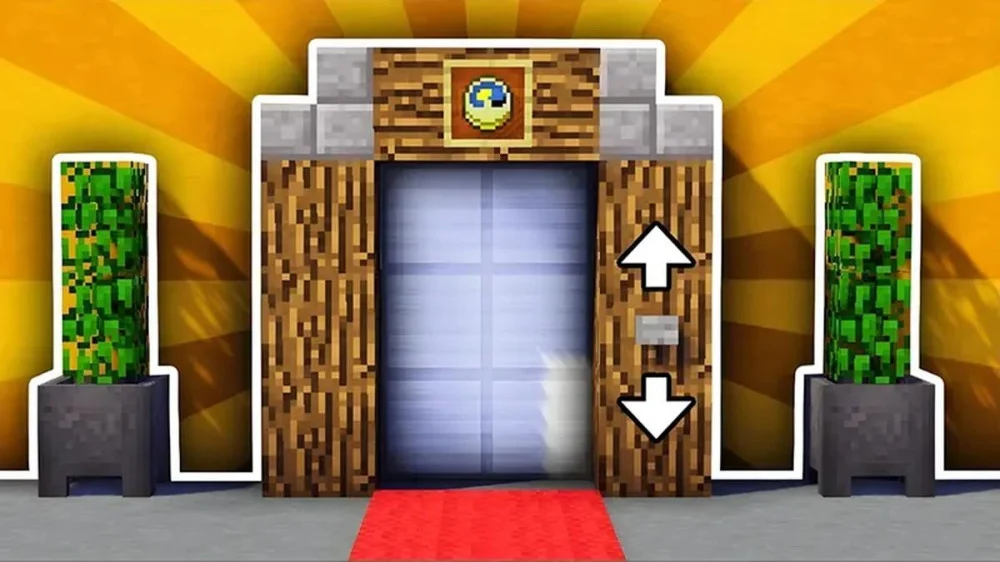 Cách Xây Dựng Cột Thang Máy Trong Minecraft