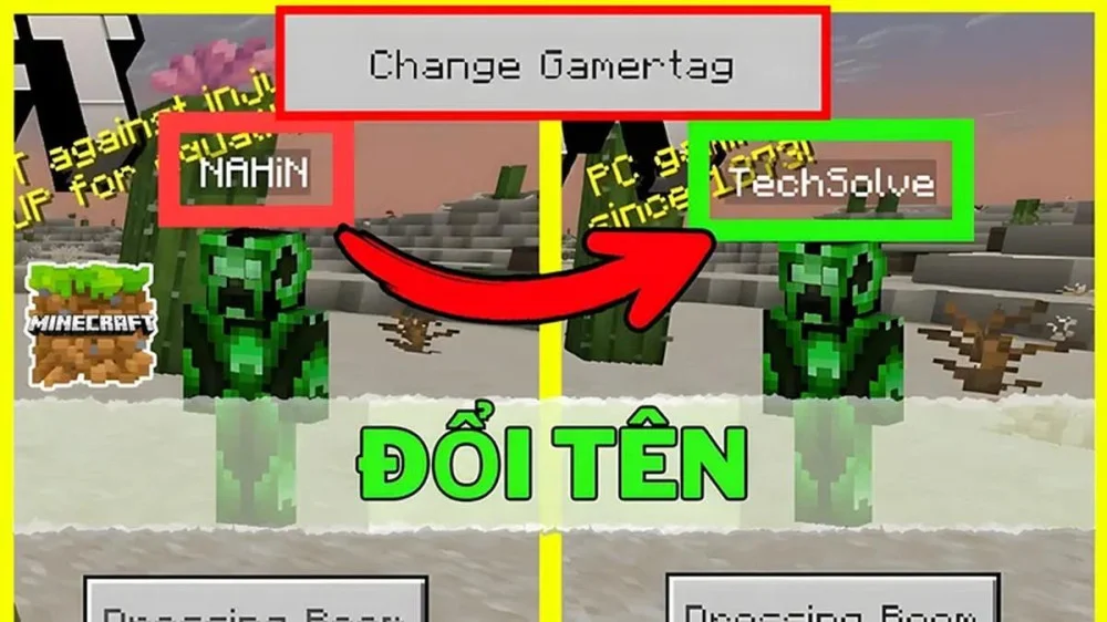 Các Bước Thay Đổi Tên Nhân Vật Minecraft Java Edition 