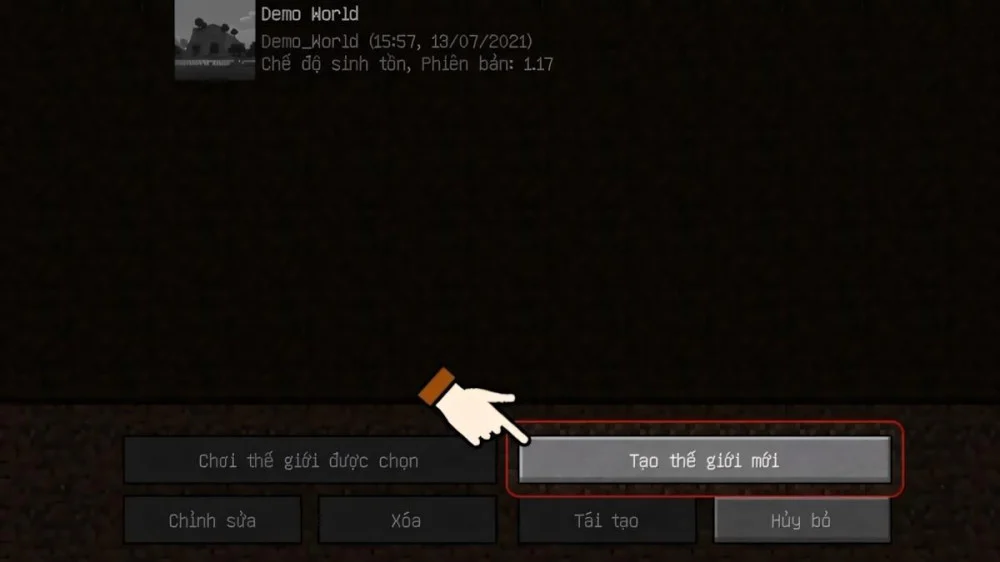 Cách Đặt Tên Và Tùy Chỉnh Thế Giới Trong Minecraft 