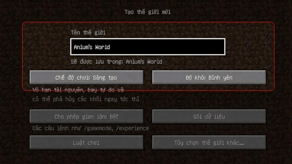 Quá Trình Khởi Tạo Và Vào Thế Giới Minecraft 