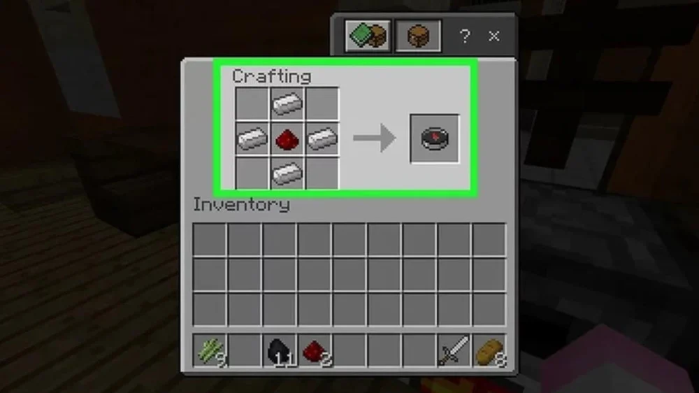 Cách chế tạo la bàn định hướng trong Minecraft