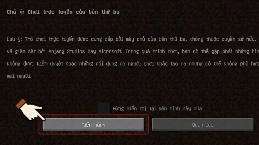 Cách Xác Nhận Để Truy Cập Multiplayer 