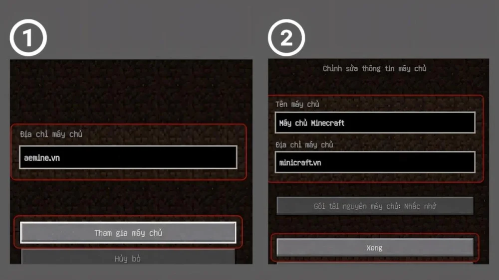 Cách Tạo Và Thêm Máy Chủ Mới Trong Minecraft 