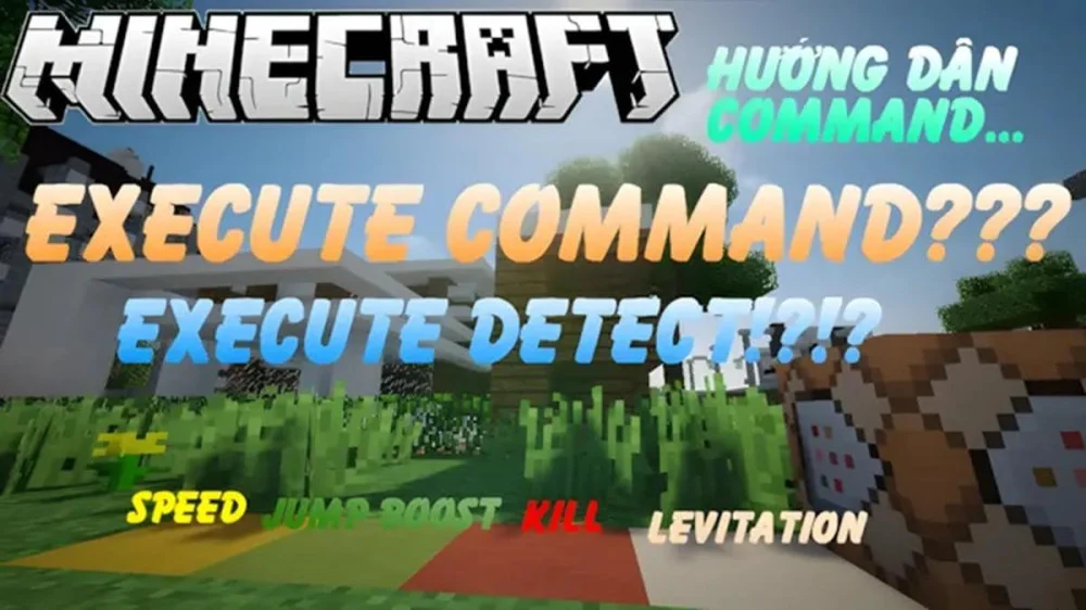 Dùng chat hoặc command block để nhập lệnh đặt block trong Minecraft Bedrock