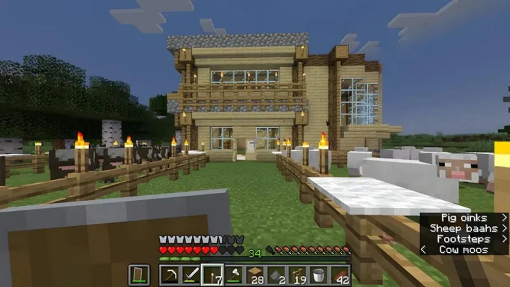 Hướng dẫn xây nhà gỗ Minecraft đẹp mắt ấm cúng cho ngày đầu sinh tồn 