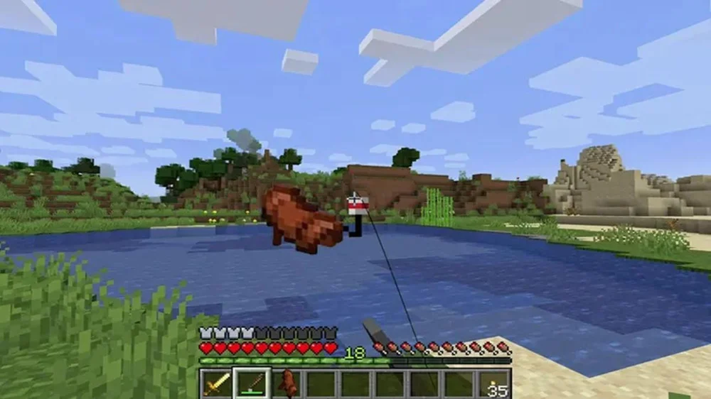 Cách Câu Cá Và Xử Lý Thực Phẩm Minecraft