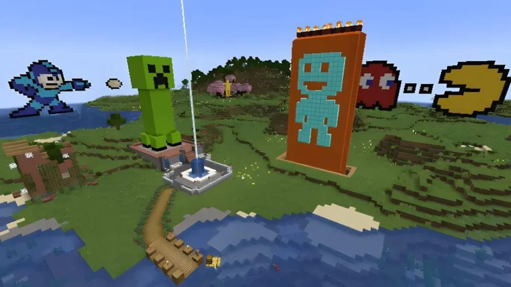 Chế Độ Sáng Tạo Creative Minecraft Tự Do Xây Dựng Tài Nguyên Vô Hạn
