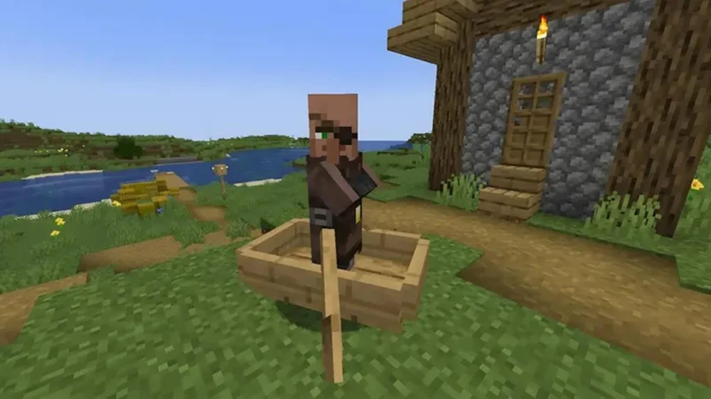 Di Chuyển Dân Làng Bằng Thuyền Trong Minecraft 