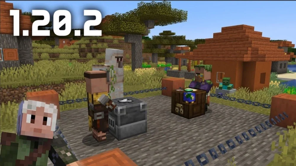 Tải Minecraft 1.20.2 Xử Lỗi Tồn Đọng Giao Thức Mạng Giao Thương Dân Làng Mới