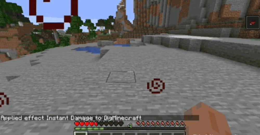 Cơ Chế Hoạt Động Khác Biệt Của Hiệu Ứng Instant Damage Trong Game Minecraft 