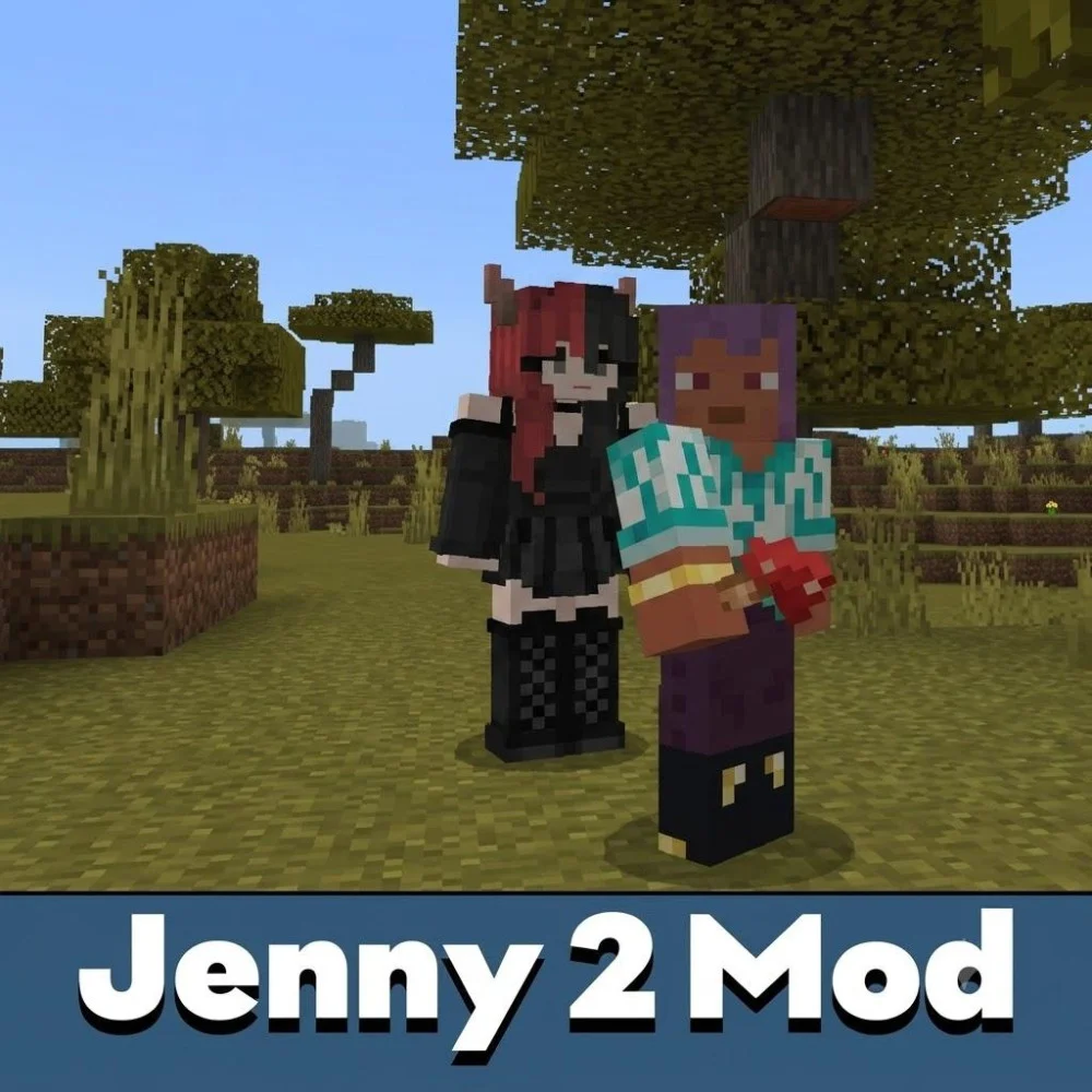 Jenny Mod 2 Cho Minecraft Pe | Ellie Và Luna - Slime Girl