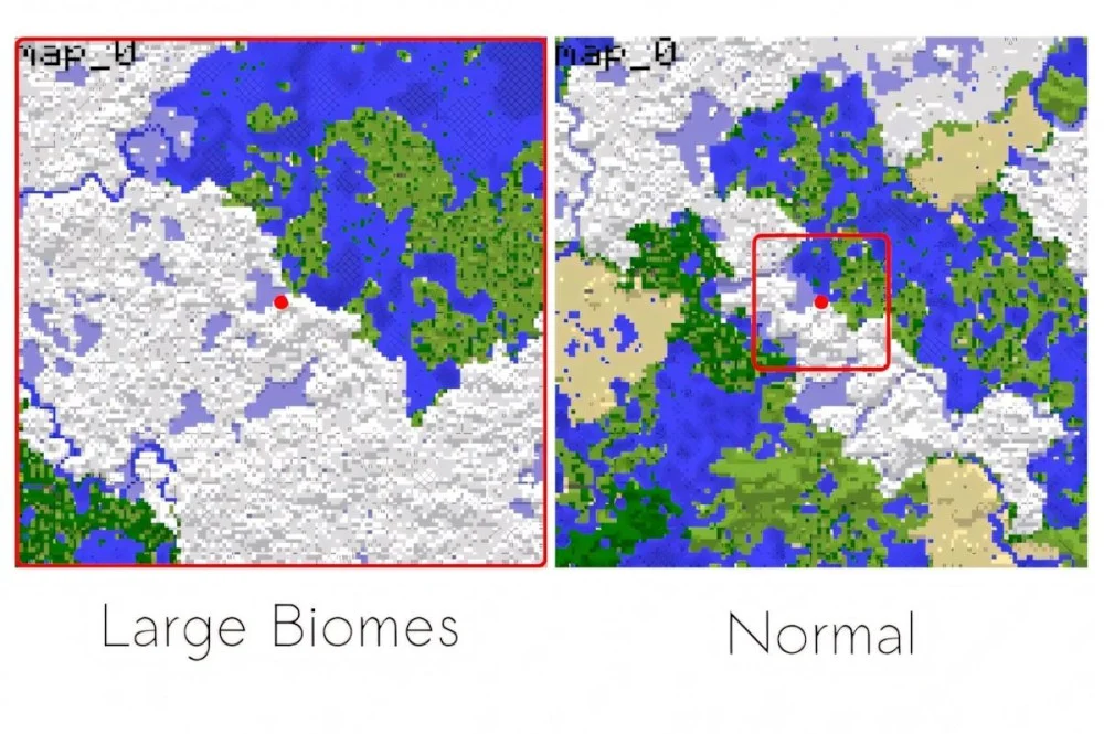 Đặc Điểm Của Thế Giới Large Biomes Trong Minecraft 