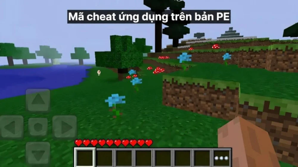 Lệnh Minecraft PE tương tự PC chỉ cần mở chat màn hình cảm ứng