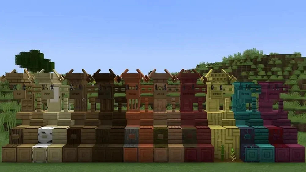 Danh Sách Seed Thu Thập Các Loại Gỗ Trong Game Minecraft 