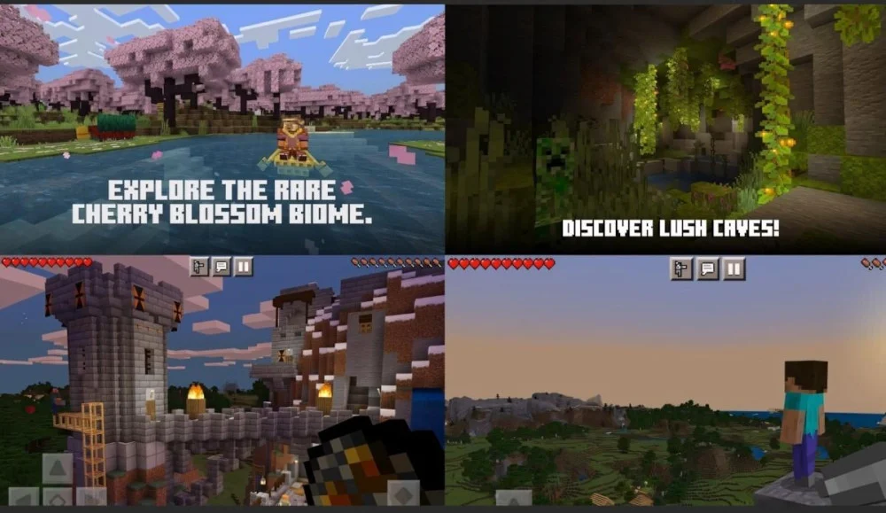 Minecraft 1.19.50 nâng cấp tính năng, tối ưu hóa di động.
