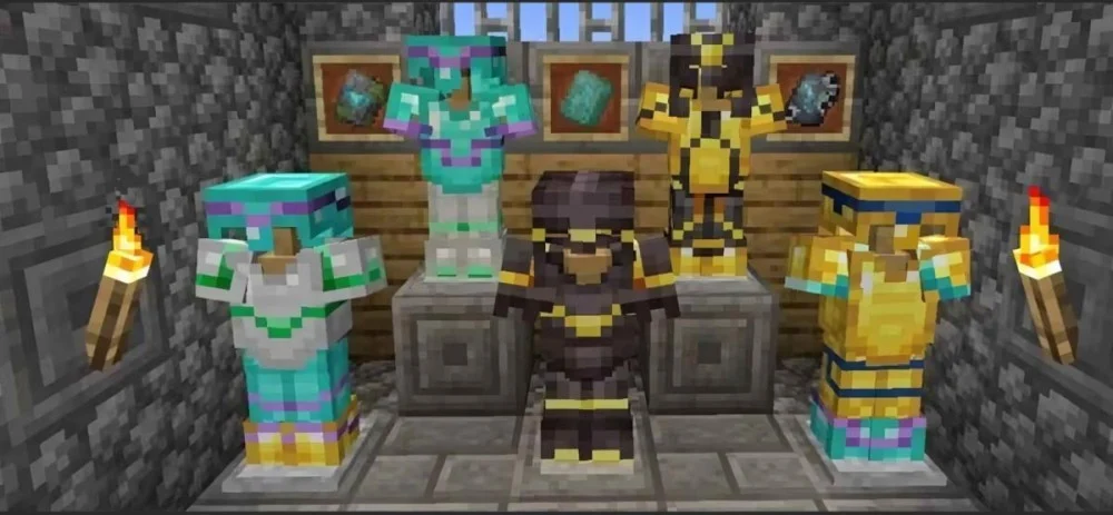 Tải Minecraft 1.19.83 Tùy Chỉnh Áo Giáp Sniffer Cherry Grove Mới