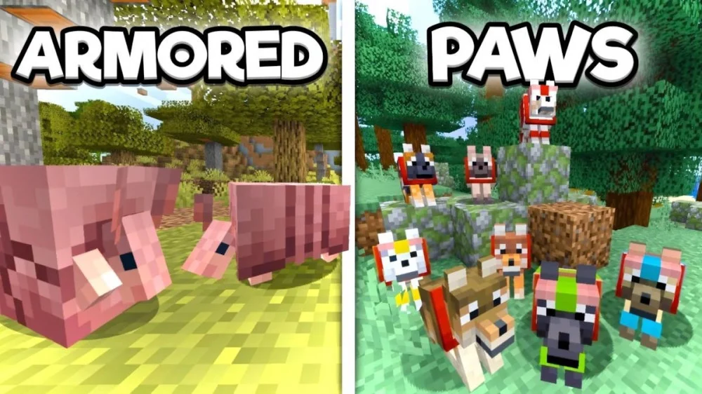 Tải Minecraft 1.20.80 Armadillo Giáp Sói Vũ Khí Mace Trial Chambers Mới