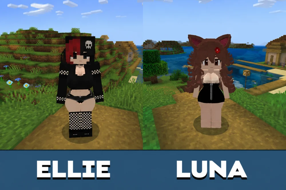 Những nhân vật khác (Luna, Ellie, Slime girl)