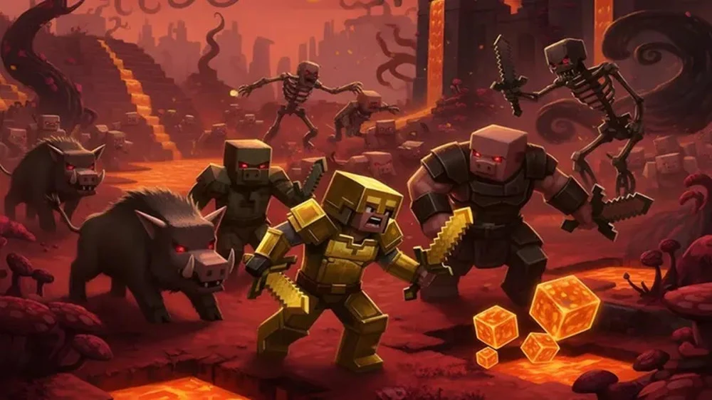 Các Loại Quái Vật Tại Chiều Không Gian Nether Trong Game Minecraft 