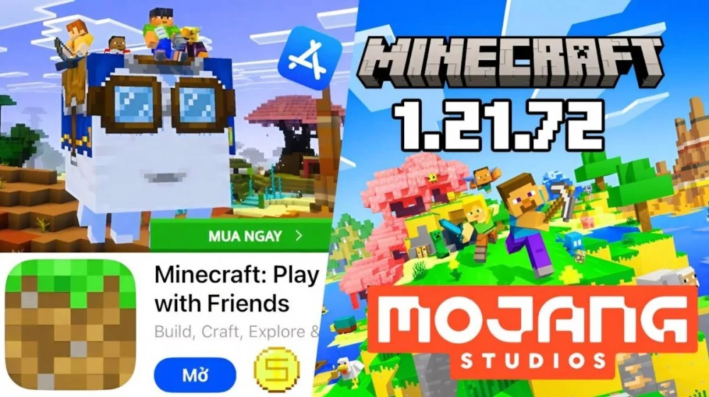 Bedrock 1.21.72 cải thiện FPS giảm lỗi kết nối Multiplayer