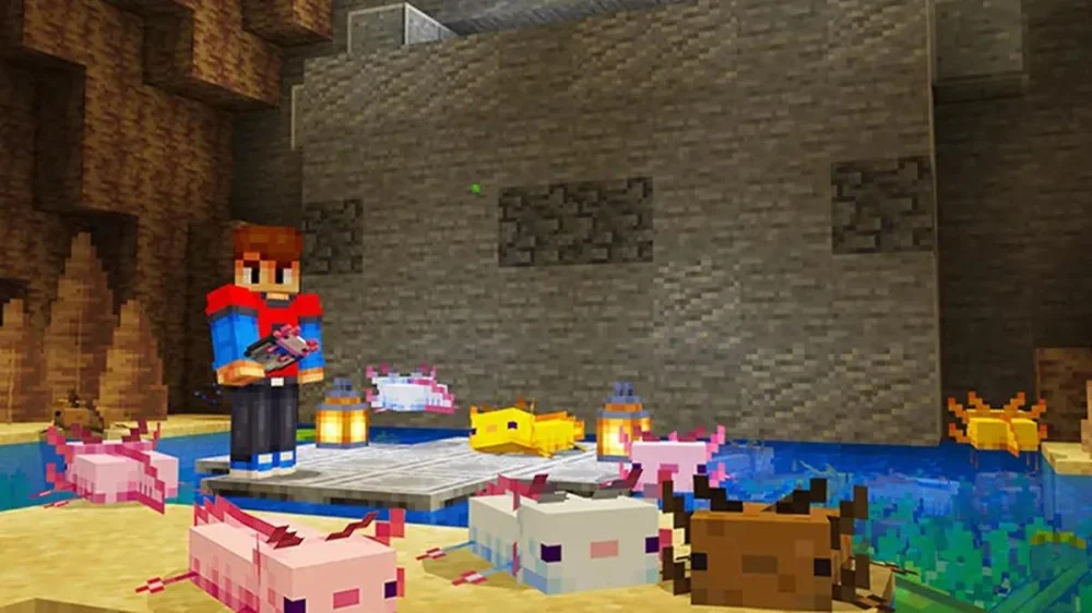 Khả năng chiến đấu và sinh tồn của Axolotl trong Minecraft