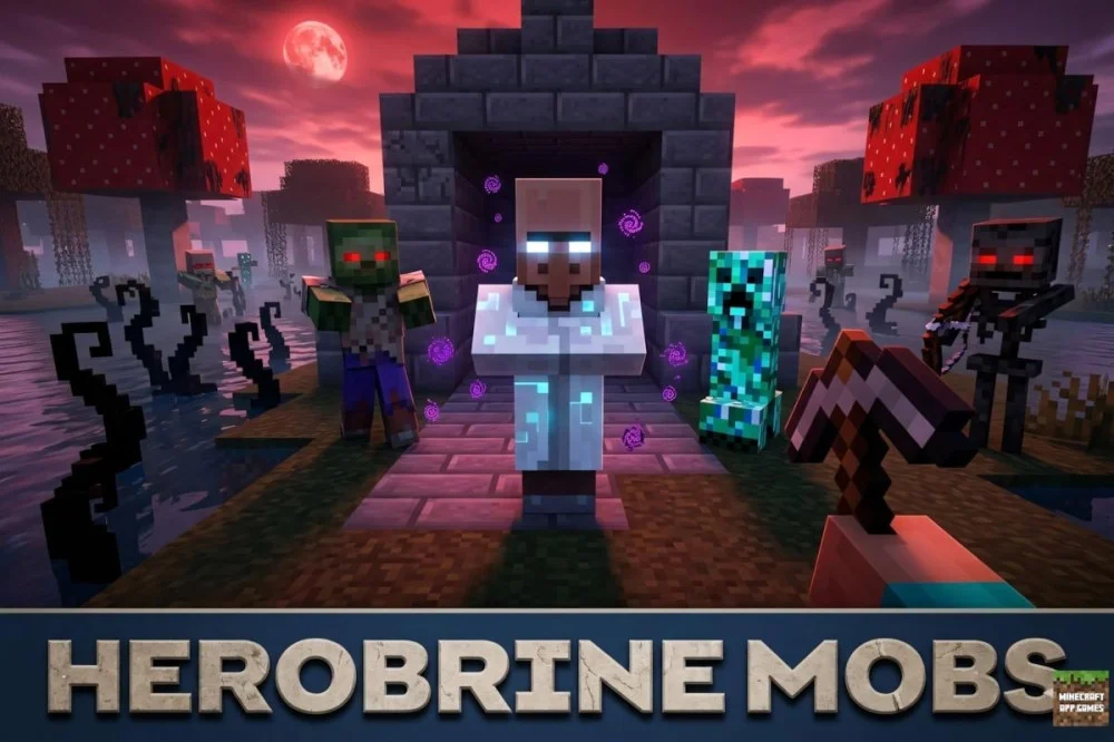 Khám Phá Bản Mod Herobrine Minecraft PE Kinh Dị Chân Thực Đỉnh Cao 