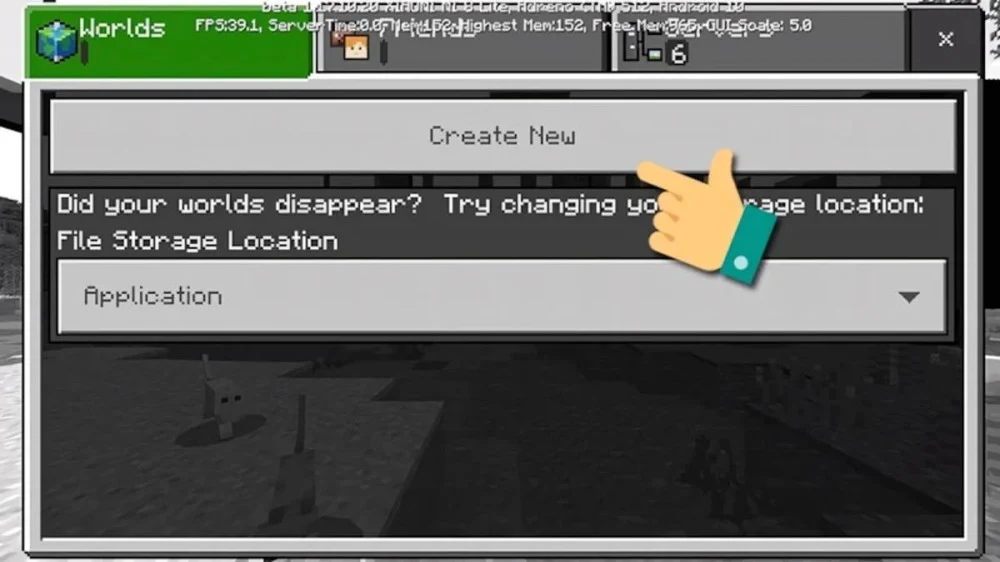 Hướng Dẫn Tạo Thế Giới Mới Trong Minecraft PE Bước 6 