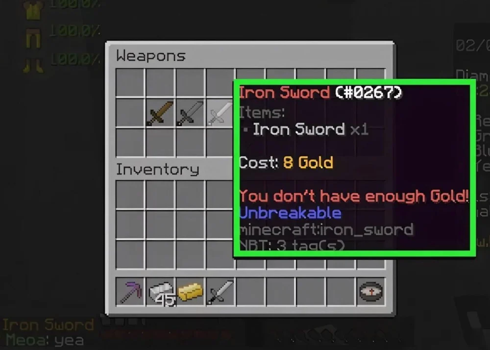 Chiến Thuật Mua Trang Bị Tấn Công Trong BedWars 