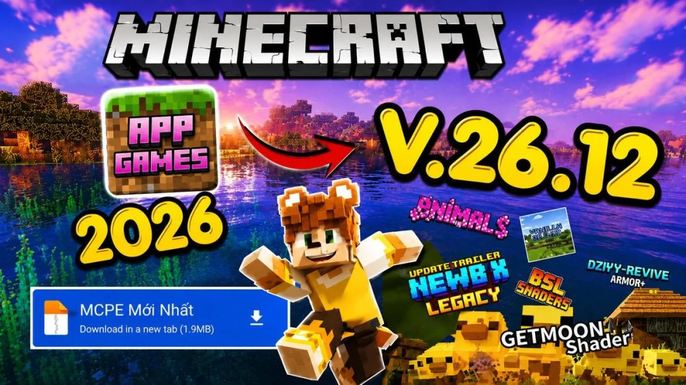 Bedrock 26.12 sửa lỗi allowlist khắc phục Realms Stories tăng ổn định gameplay