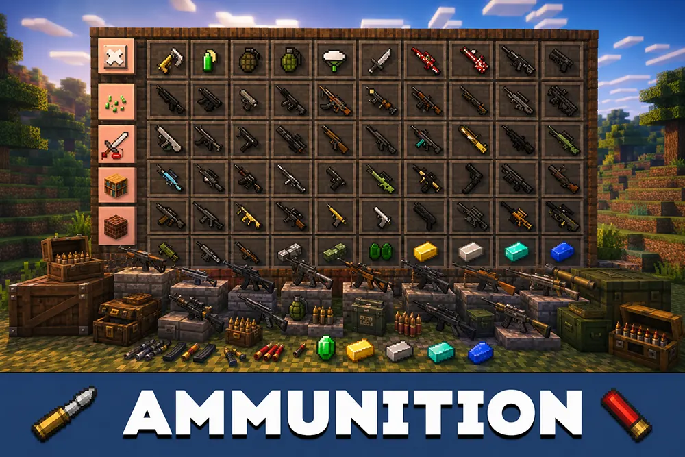 Tổng quan về mod Gun Mod cho Minecraft PE