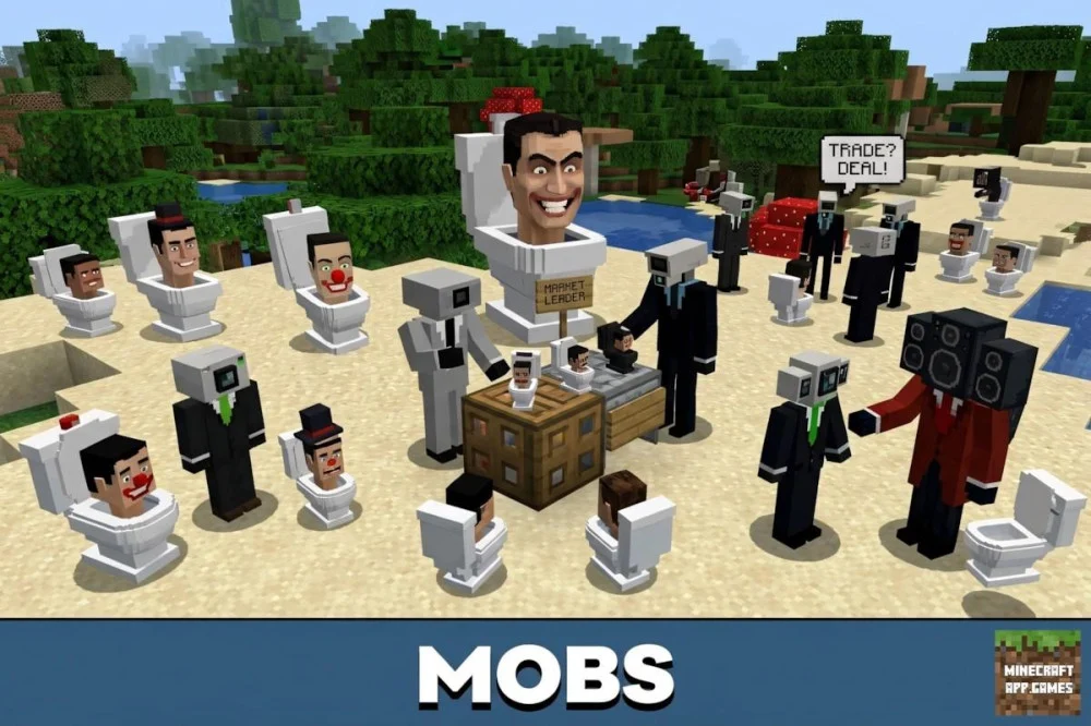 Trải Nghiệm Mod Skibidi Toilet Minecraft PE Triệu Hồi Quái Vật Meme 